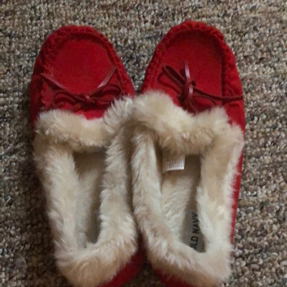 Red moccasins